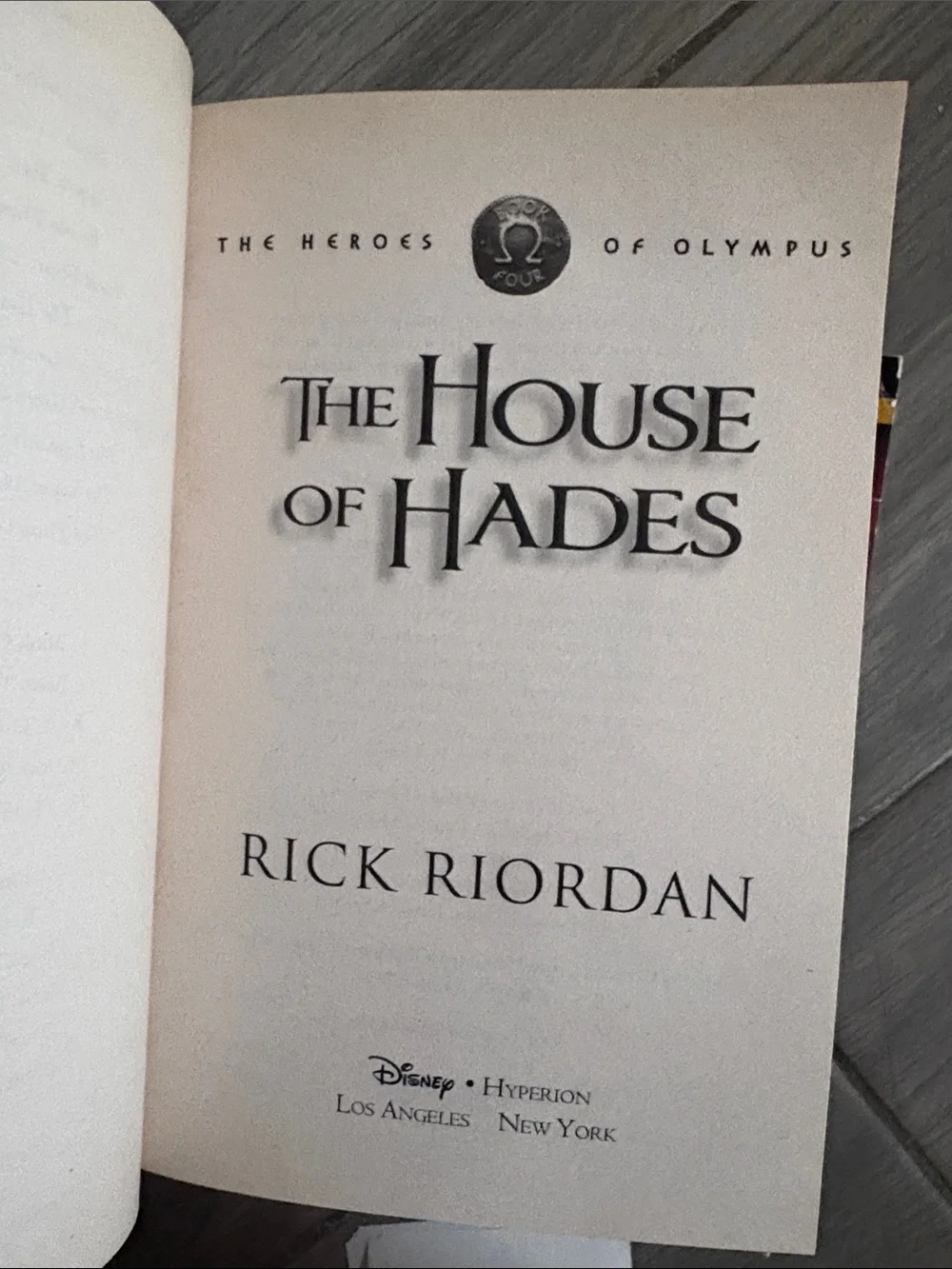 Disney Rick Riordan The Heroes of Olympus Trilogy - Blue, Red, Black Covers